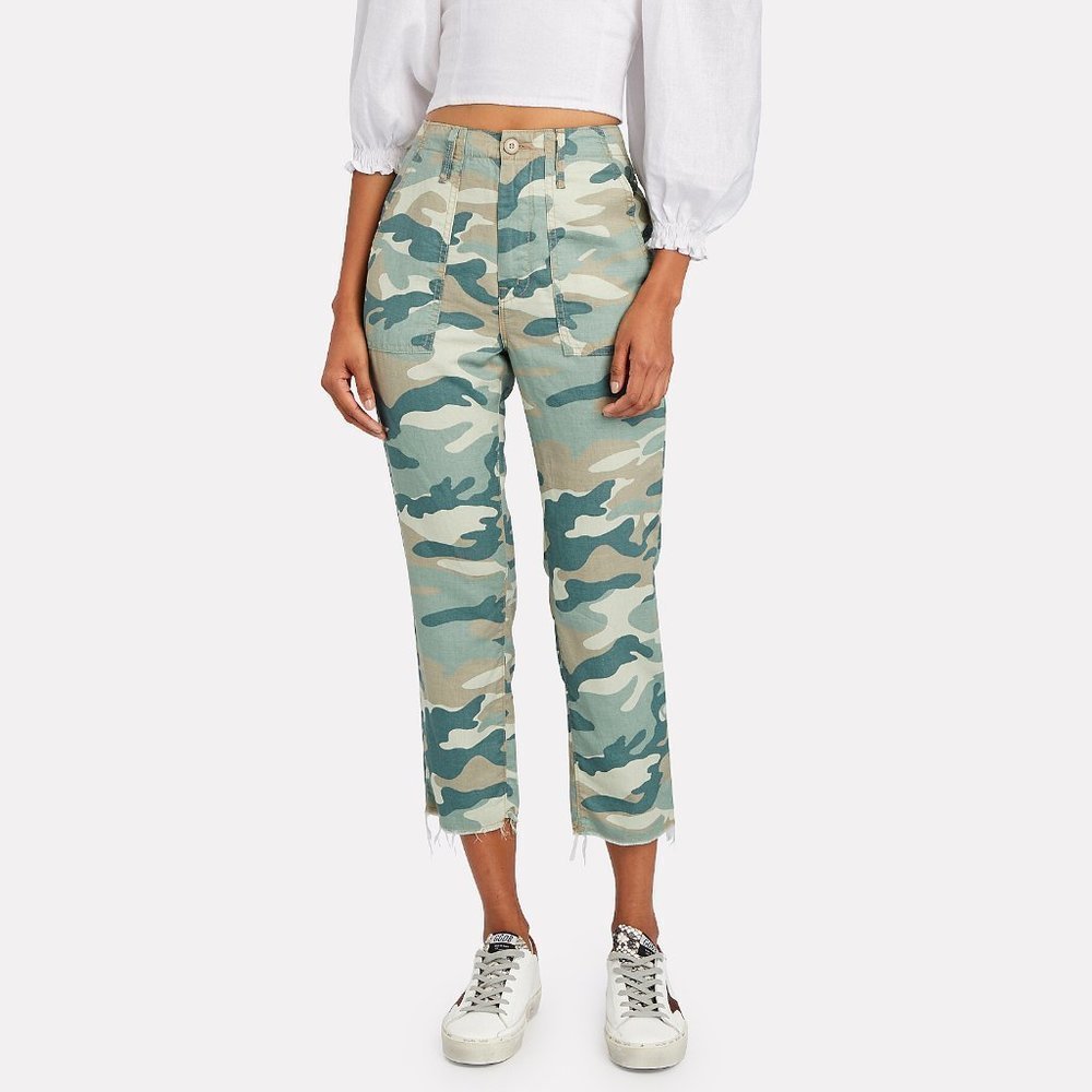 𝅺mother Shaker Chop Crop Camo Pants NWT Size 26 - Picture 2 of 4